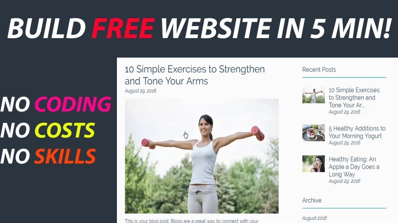 How To Create Free Affiliate Wix Website And Make Money Online yt