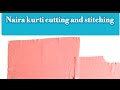 8/9 Years bacchi Ke Liye New Designer Naira Style Kurti Cutting and stitching ( part 1)