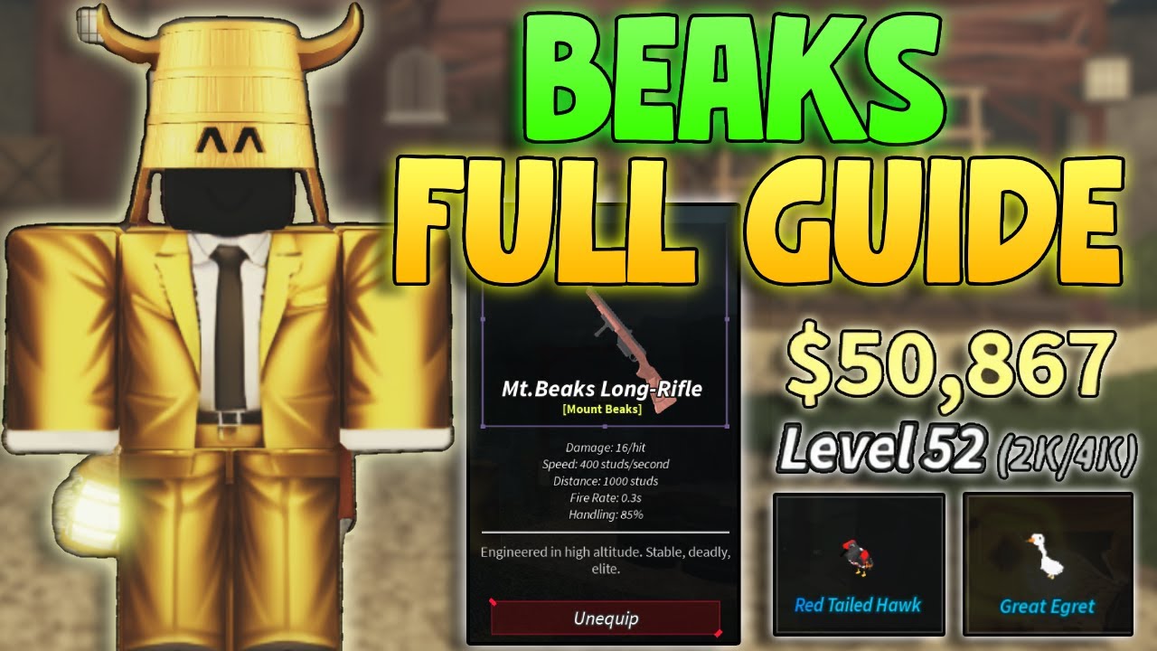 FULL GUIDE To Beaks Beaks Ultimate Guide Roblox Roblox Beaks YouTube 