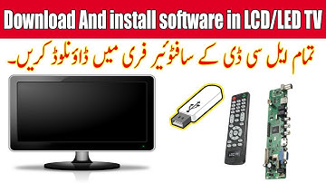 How To Download And install software in LCD/LED TV