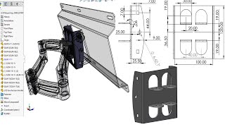 SolidWorks Tutorial for beginners | Solidworks Sheet metal | TV mount ( part-2)