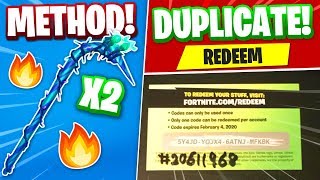 How To Duplicate Minty Pickaxes In Fortnite... 1 Code 2 Pickaxes Method