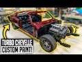 LSX Swapped Turbo Chevelle gets Custom Metallic Paint Job! - 1970 Twin Turbo Chevelle Ep. 17