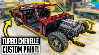 Lsx Swapped Turbo Chevelle Gets Custom Metallic Paint Job - 1970 Twin Turbo Chevelle Ep 15