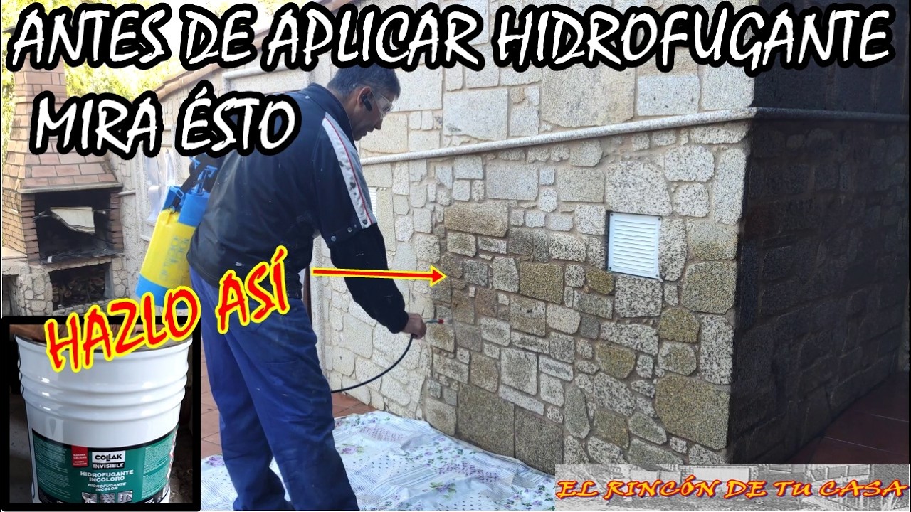 como aplicar HIDROFUGANTE CORRECTAMENTE