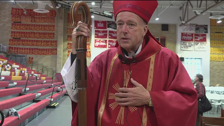 Cardinal Designate Robert McElroy holds first mass...