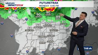 Level 3 severe risk over Indiana as scattered wind storms arrive Monday afternoon | Morning update
