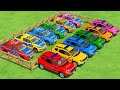 Transporting With Colors | Police Pickup Car Vs Police Big Car In Fs22 | Transporting With Colors 