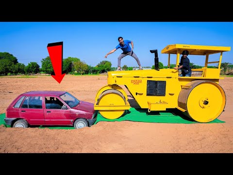 CAR vs Road Roller | रोड रोलर ने बना दी गाडी की चटनी | Extreme Experiment