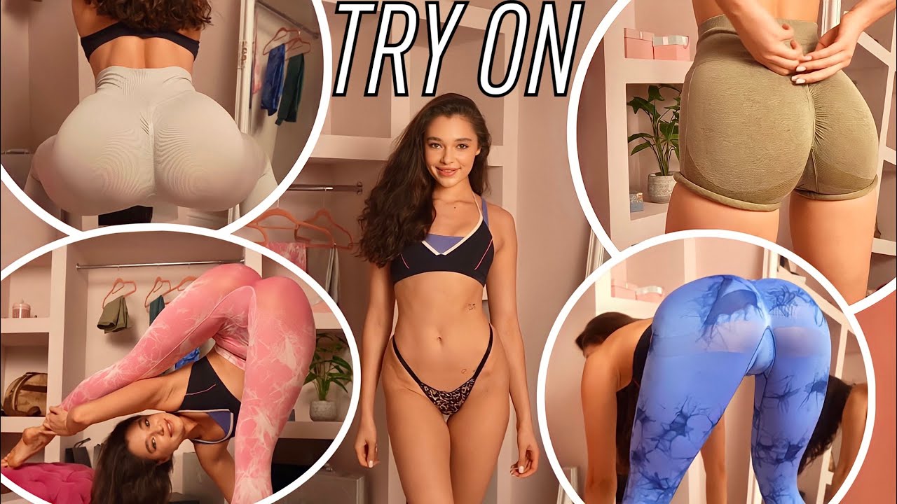 Try On Haul 2023  Tiny See Through Leggings Transparent Thong ! 