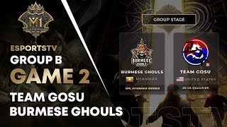 Team gosu vs burmese ghouls mlbb world ...