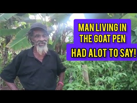 MR.LUDIAN FACEY IS HERE AND VERY GRATEFUL/ MAN LIVING IN THE GOAT HOUSE