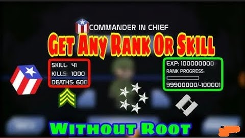 How to hack mini militia RANK,SKILLS & battle points yourself using only one APK by RuNFAR²