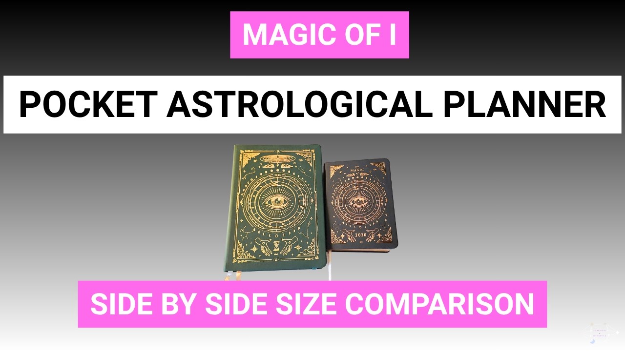 Magic of I Pocket Planner vs Full Size | Unboxing & Size Comparison Astrology Planner & Almanac 2026