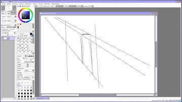 Paint Tool SAI tutorial - straight lines and colorize layer