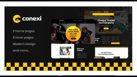 Conexi - Online Taxi Booking Service HTML Template | Themeforest Templates