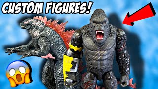Custom Godzilla Figures (Godzilla Evolved & Kong)