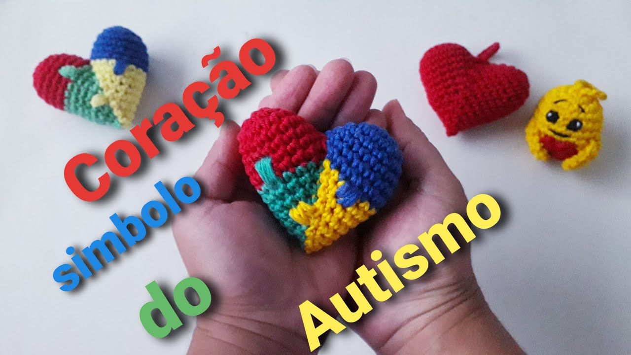 Coração símbolo do Autismo/ troca  de cores invisível
