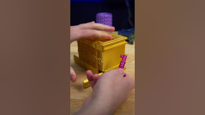 3D Printed Gold Puzzle Box 🧩