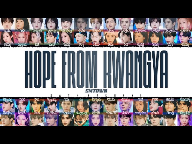 2021 SMTOWN - 'Hope from KWANGYA' (빛) Lyrics [Color Coded_Han_Rom_Eng] class=