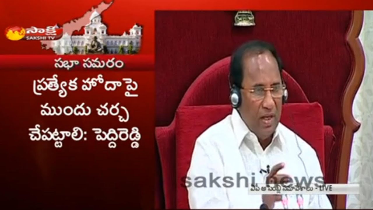 AP Assembly Monsoon Session: YSRCP Demand For Debate On Special Status