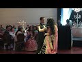 Dad and daughter first dance at the wedding reception of karan and arpita