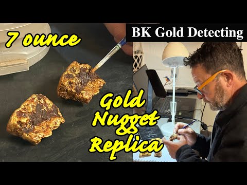 7 Ounce Gold Nugget Replica - YouTube
