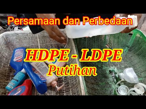 HDPE - LDPE || Cara membedakan jenis plastik