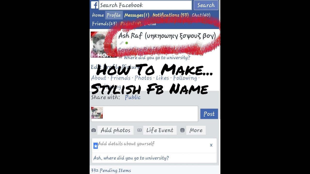 Fb Boys Stylish Names