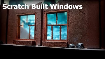 Miniature Scratch Built Windows for Wargaming Terrain Buildings - Balsa Wood Window Frames