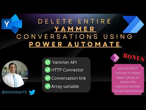 Delete Entire Yammer Conversations Using Power Automate @DanielChristian19
