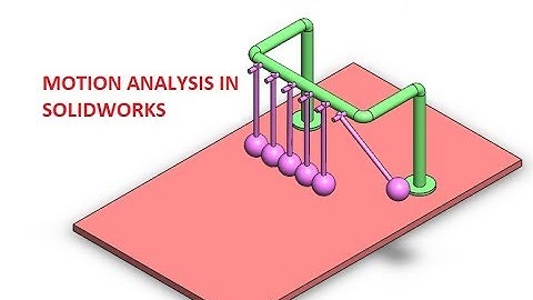 SOLIDWORKS - MOTION ANALYSIS- PENDULUM EFFECT