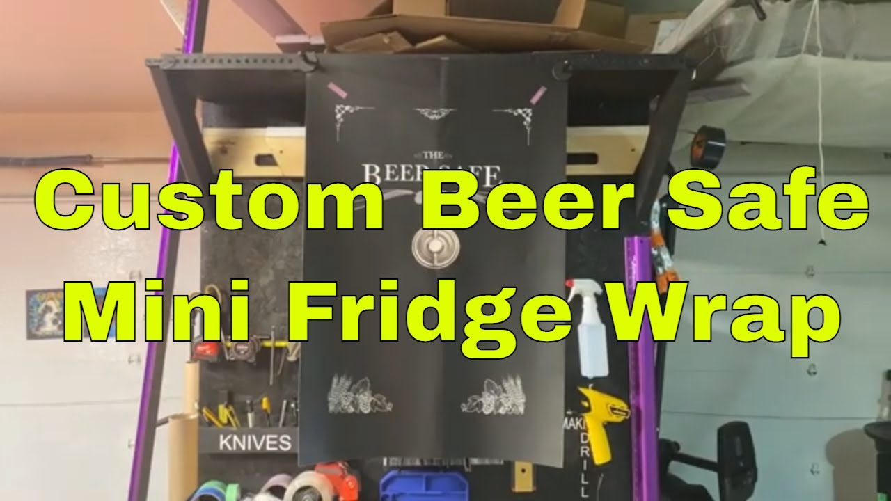 Custom Beer Safe Mini Fridge Wrap March 2022 Rm wraps