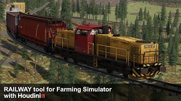 Train Tracks for Farming Simulator with Houdini