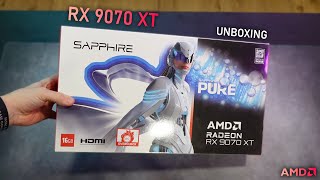 Sapphire RX 9070 XT Pure - Unboxing, First Impressions & Temperatures