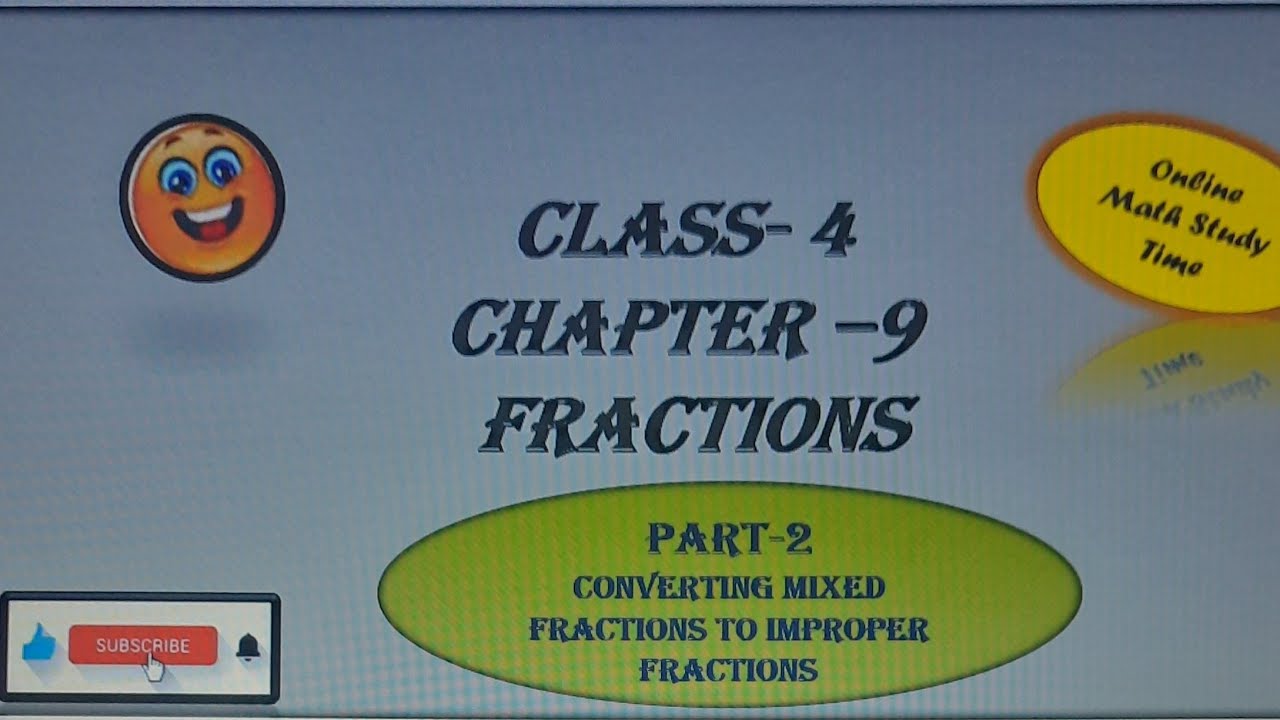 Class 4 Math Chapter 9 Fractions - Converting Mixed Fractions to Improper Fractions | CBSE #viral