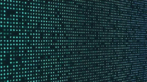 8k Loopable Hexadecimal Digital Screen Stock Motion Graphics