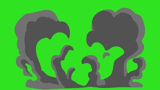 12 Cartoon Smokes Green Screen Effect Animation - NEW STYLE || By Green Pedia
