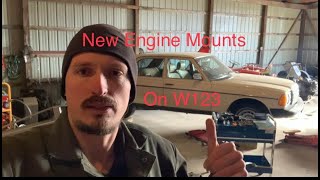 Replacing motor mounts on Mercedes W123 300D