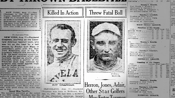 Remembering Cleveland's Ray Chapman, Major League ...