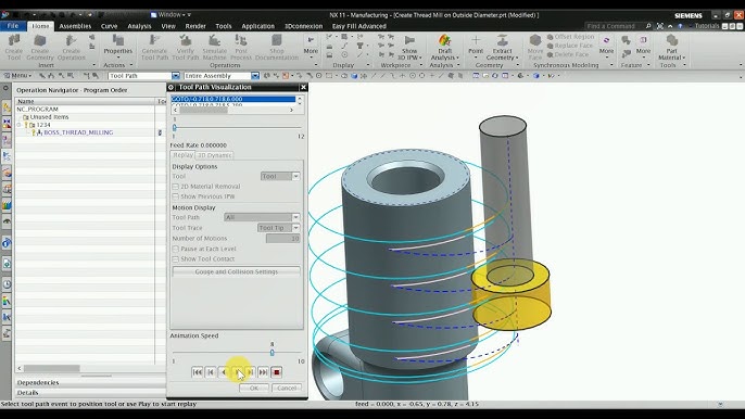 NX CAM Tutorial - Turning without Rest Material