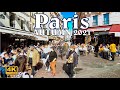 Walking in Crowded, lively streets of Paris , Paris Autumn 2021 (4K UHD)