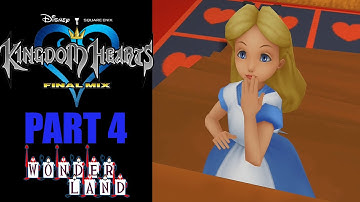 KINGDOM HEARTS FINAL MIX Walkthrough (PROUD) Part 4 | Wonderland - Trickmaster Boss