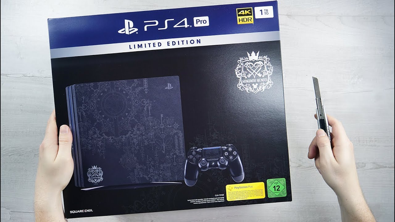 Playstation 4 Pro Kingdom Hearts Iii Deluxe Edition Console Unboxing Gameplay 4k 60fps Youtube