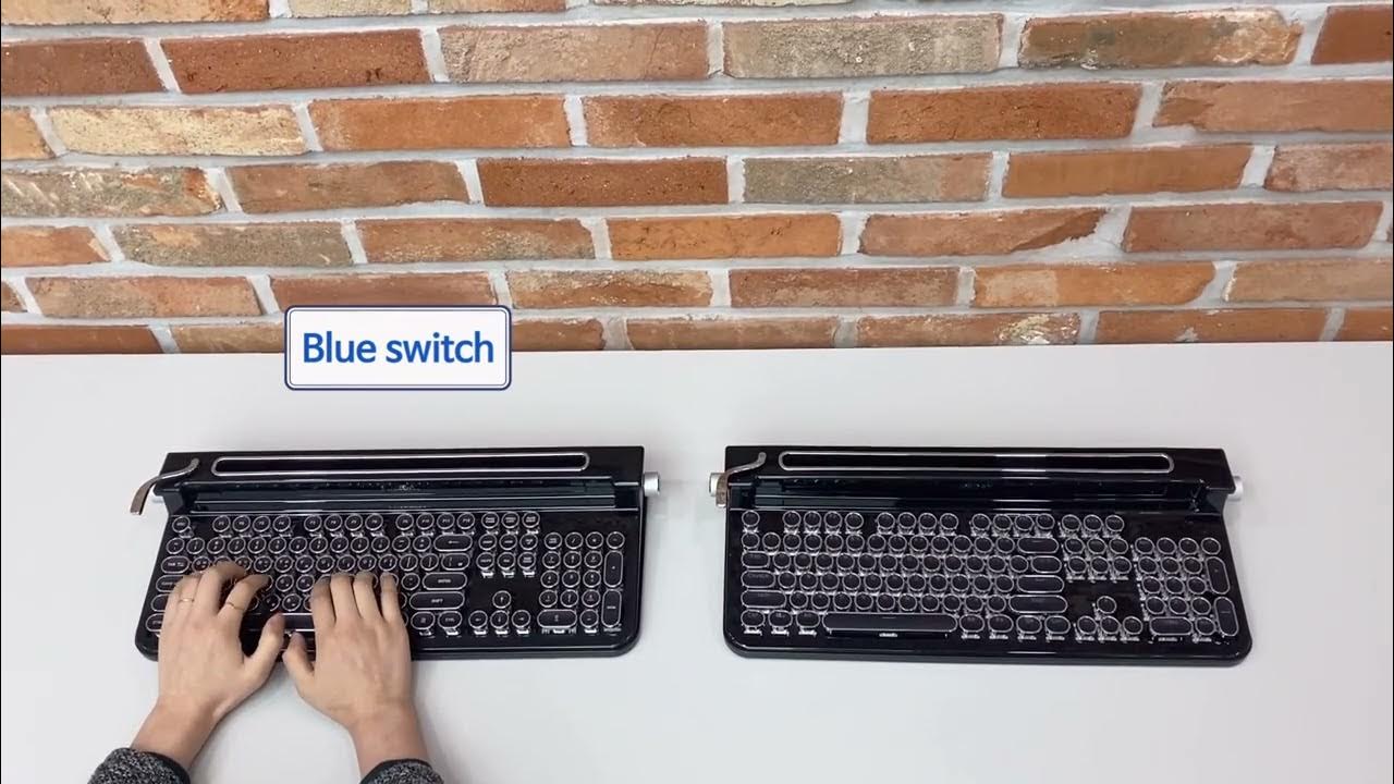 Blue switch vs. Red switch sound YouTube
