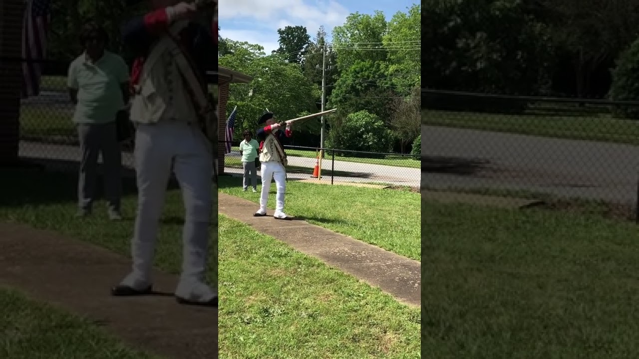 Firing demonstration for the middle school students in Gaffney SC