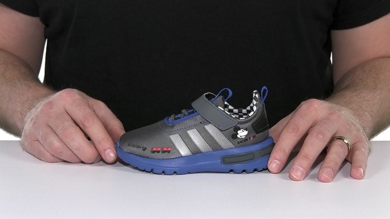 adidas Kids Mickey Mouse Racer TR 23 Elastic Lace Sportswear Shoes  (Toddler) SKU: 9981249