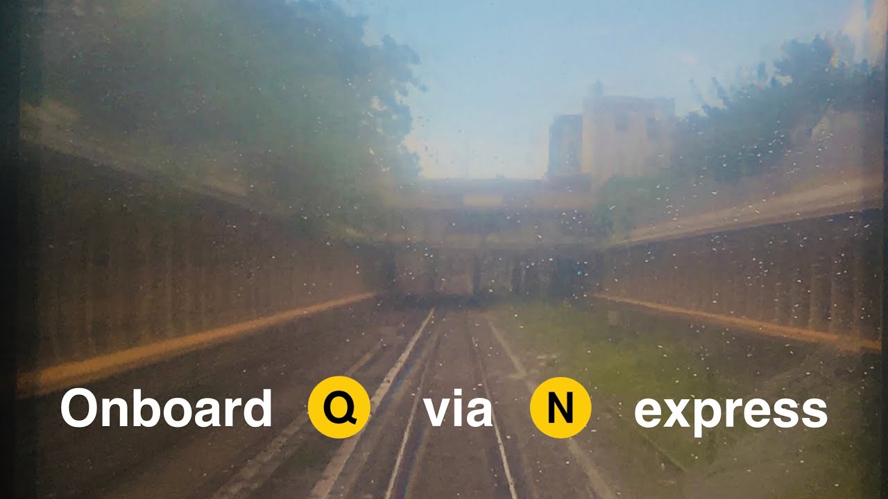 Onboard R46 (Q) via Sea Beach express from 59 Street to Coney Island