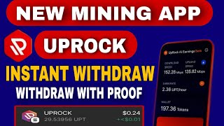 UpRock New Earning App | Instant Withdraw Proof | Solana Based Project 