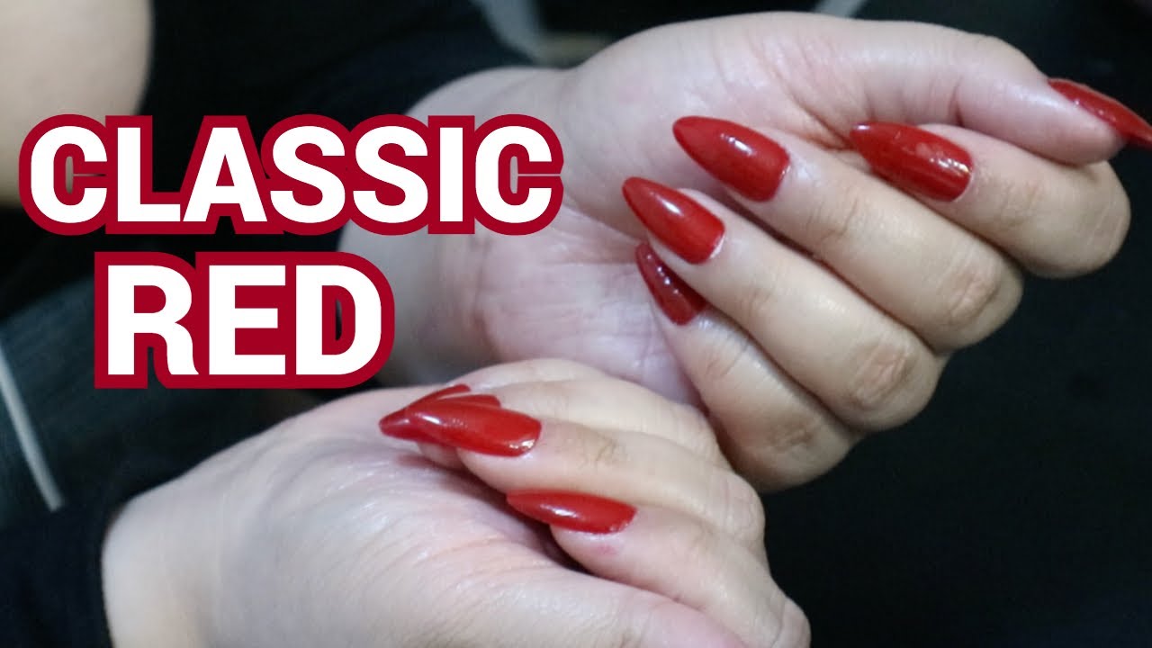 Handmade- Press on nails Christmas Red Nails - Joyeenails